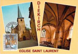 LUXEMBOURG  CARTE  MAXIMUM  NUM-YVERT  1031 EGLISE SAINT LAURENT DE DIEKIRCH - Cartoline Maximum