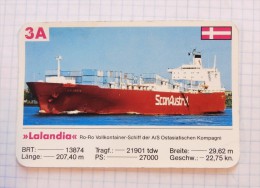 Lalandia  - Tanker,   / Playing Card, Super Trumpf - Other & Unclassified