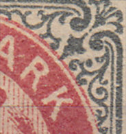 Denmark 1875 AFA 25z 8 Øre ERROR Variety Pearl Missing Error (2 Scans) - Plaatfouten En Curiosa