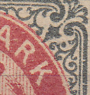 Denmark 1875 AFA 25z 8 Øre ERROR Variety Pearl Missing Error (2 Scans) - Abarten Und Kuriositäten