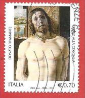 ITALIA REPUBBLICA USATO - 2014 - 500º Anniversario Della Morte Di Bramante - € 0,70 - S. 3466 - 2011-20: Afgestempeld