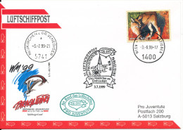 Austria UN Vienna AIRSHIP MAIL Pro Juventute Number 22 Wien 3-6-1999 And Neukirchen Am Grossvenediger 3-7-1999 With More - Emisiones Comunes New York/Ginebra/Vienna