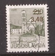 1978  1738  TURISMO  JUGOSLAVIJA JUGOSLAWIEN  HVAR KROATIEN OVERPRINT DEFINITIVE   USATI - Used Stamps