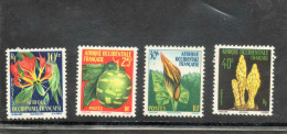 A.O.F. : Flore : Gloriosa (Colchicaceae), Adenopus (Cecropiaceae), Cyrtosperma (Araceae), Cistanche (Orobanchacée) - - Unused Stamps