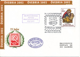 Austria AIRSHIP MAIL Pro Juventute Number 30 Wien 24-5-2002 With More Postmarks - Autres & Non Classés