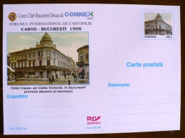 ROUMANIE. Rotary, Lions Club, Vieux Bucarest 1998, ENTIER POSTAL - Rotary, Lions Club