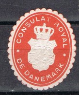 Viñeta Consulat Royal Dinamarca. DANEMARK * - Variétés Et Curiosités