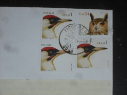 LETTRE PORTUGAL AVEC YT 2621 ET 2552 - PIC VERT - HIBOU GRAND DUC - WOODPECKER OWL - - Covers & Documents