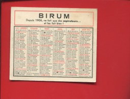 ASPIRATEUR BIRUM MINI CALENDRIER 1957 - Small : 1941-60