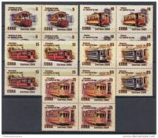 2004.109 CUBA 2004 CUBA RAILWAYS RAILROAD LOCOMOTIVE CHEMIS DE FER. TRANVIAS DE CUBA, MNH BLOCK 4 - Neufs