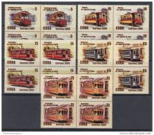 2004.109 CUBA 2004 CUBA RAILWAYS RAILROAD LOCOMOTIVE CHEMIS DE FER. TRANVIAS DE CUBA, MNH BLOCK 4 - Unused Stamps