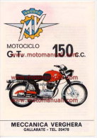 MV Agusta Moto 150 GT 1971 Depliant Originale Genuine Factory Brochure Prospekt - Moteurs