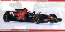 CARTOLINA PUBBLICITARIA MODELCARS SEBASTIAN VETTEL TORO ROSSO GP MONZA 2008 A - Altri & Non Classificati