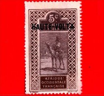 ALTO VOLTA - Africa Occidentale Francese - Usato - Alto Senegal E Niger Sovrastampati HAUTE-VOLTA- 1922 - Cammello - 5 - Usati