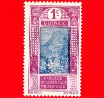 GUINEA Francese - Africa Occidentale Francese - AOF - 1913 - Guado Di Kitim - 1 - Unused Stamps