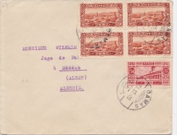 SYRIE  LETTRE POUR L'ALGERIE  CACHET D'ARRIVEE - Cartas & Documentos