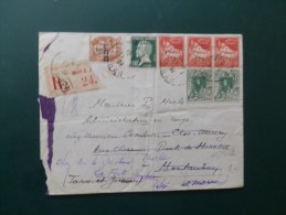 45/611   LETTRE  RECOMM. 1934 - Covers & Documents