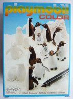 RARE BOITE PLAYMOBIL COLOR 3671 Les Pingouins Du Zoo Neuve 1984/85 - Playmobil