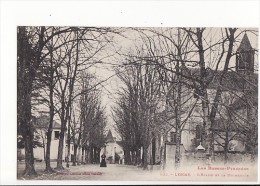 Carte 1910 LESCAR / L'EGLISE ET LA PROMENADE - Lescar