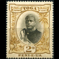 TONGA 1897 - Scott# 41a King Type II 2p LH (XF157) - Tonga (1970-...)