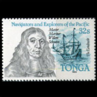 TONGA 1984 - Scott# 593a Mariner Schouten Perf. Set Of 1 MNH (XK917) - Tonga (1970-...)