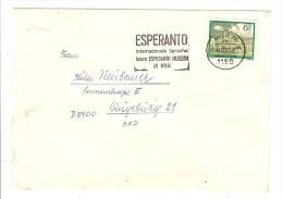 AUTRICHE - AUSTRIA - OSTERREICH - ENVELOPPE LETTRE - ESPERANTO - Maschinenstempel (EMA)