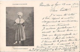 CPA RARE SAINT GERMAIN LEMBRON COSTUMES D'AUVERGNE - Saint Germain Lembron