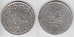 **** TURQUIE - TURKEY - 20 KURUSH AH1293/1 (1876) - ABDUL HAMID II - ARGENT - SILVER **** EN ACHAT IMMEDIAT !!! - Turquie