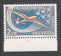SVIZZERA - 1963 - VALORE NUOVO STL DA 2 FR. 50° TRAVERSATA AEREA.DELLE ALPI - IN OTTIME CONDIZIONI. - Neufs