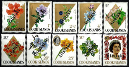 COOK ISLANDS AITUTAKI FLOWER FLOWERS FLORA QEII 1980's(?)  SET OF 10 1/2 CENT-$1 MINT SG333-42 READ DESCRIPTION !! - Aitutaki