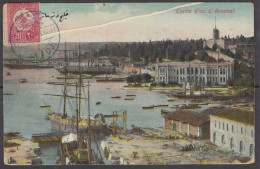 TURKEY 1909   CONSTANTINOPEL PPC.  To  BELGIUM - Storia Postale