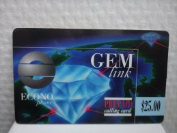 Econo Gemlink 25 $ 2 Photo´s Used Very Rare - [2] Prepaid & Refill Cards