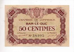 Billet Chambre De Commerce - Bar Le Duc - 50 Cts - 4 Novembre 1920 - Sans Filigrane - Cámara De Comercio