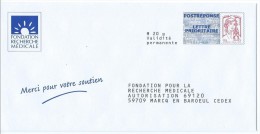 Entiers Postaux : Enveloppe Réponse Type Ciappa -Kavena Fondation Recherche Médicale 14P158 NF 316/12 ** - Listos Para Enviar: Respuesta /Ciappa-Kavena