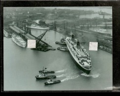 PHOTO  Du PAQUEBOT " FRANCE "   Arrivé Au HAVRE  ( Compagnie Générale Transatlantique ) - Altri & Non Classificati