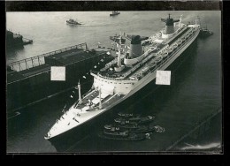 PHOTO  Du PAQUEBOT " FRANCE "   Arrivé Au HAVRE  ( Compagnie Générale Transatlantique ) - Altri & Non Classificati