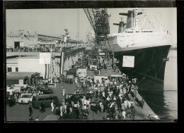 PHOTO  Du PAQUEBOT " FRANCE "   L'Arrivé  D'une Personnalité Au HAVRE  ( Compagnie Générale Transatlantique ) - Other & Unclassified