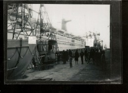 PHOTO  Du PAQUEBOT " FRANCE " A Quai Au HAVRE  ( Compagnie Générale Transatlantique ) - Other & Unclassified