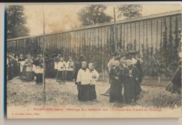 CPA 36 PELLEVOISIN Pèlerinage Du 9 Septembre 1910 - Procession Dans Le Jardin De L'Ermitage - Other & Unclassified