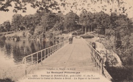 ( CPA 22 )  Barrage De BOSMÉLÉAC, Près UZEL Alimentant Le Canal De Nantes à Brest - La Digue Et La Cascade - - Bosméléac