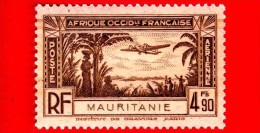 MAURITANIA - Africa Occidentale Francese - AOF - 1940 - Posta Aerea - 4.90 - Ongebruikt