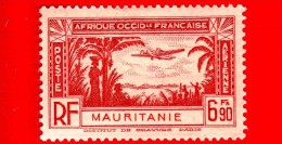 MAURITANIA - Africa Occidentale Francese - AOF - 1940 - Posta Aerea - 6.90 - Ungebraucht