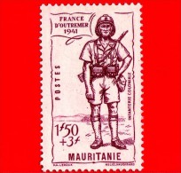 MAURITANIA - Africa Occidentale Francese - AOF - 1941 - Difesa Dell'Impero - Fanteria Coloniale - 1.50+3 - Nuevos