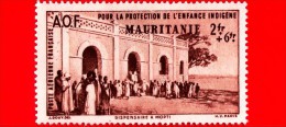 MAURITANIA - Africa Occidentale Francese - AOF - 1942 - Per La Protezione Dell'infanzia - Mopti - Dispensario - 2+6 - Ongebruikt