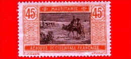 MAURITANIA - Africa Occidentale Francese - AOF - 1913 Cammello - Crossing Desert - 45 - Nuevos