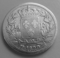 1/2 Franc 1829 MA - G. 50 Centimes