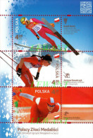 2014.04.11. Polish Gold Medalists - Sochi Olympics - MNH Sheet - Nuovi
