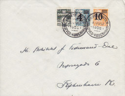 Denmark KUGLEPOSTEN, NÆSTVED - KØBENHAVN 1935 Cover Brief - Lettres & Documents