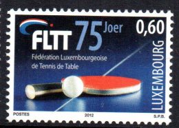 LUXEMBOURG - 2012 - TENNIS DE TABLE - PING-PONG - 75éme ANNIVERSAIRE DE LA FLTT - 0,60 - - Unused Stamps