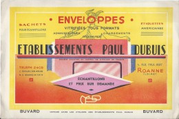 Etablissements Paul DUBUIS/ Enveloppes Vitrifiées Tous Formats /ROANNE/Loire  /Vers 1950     BUV182 - Papelería